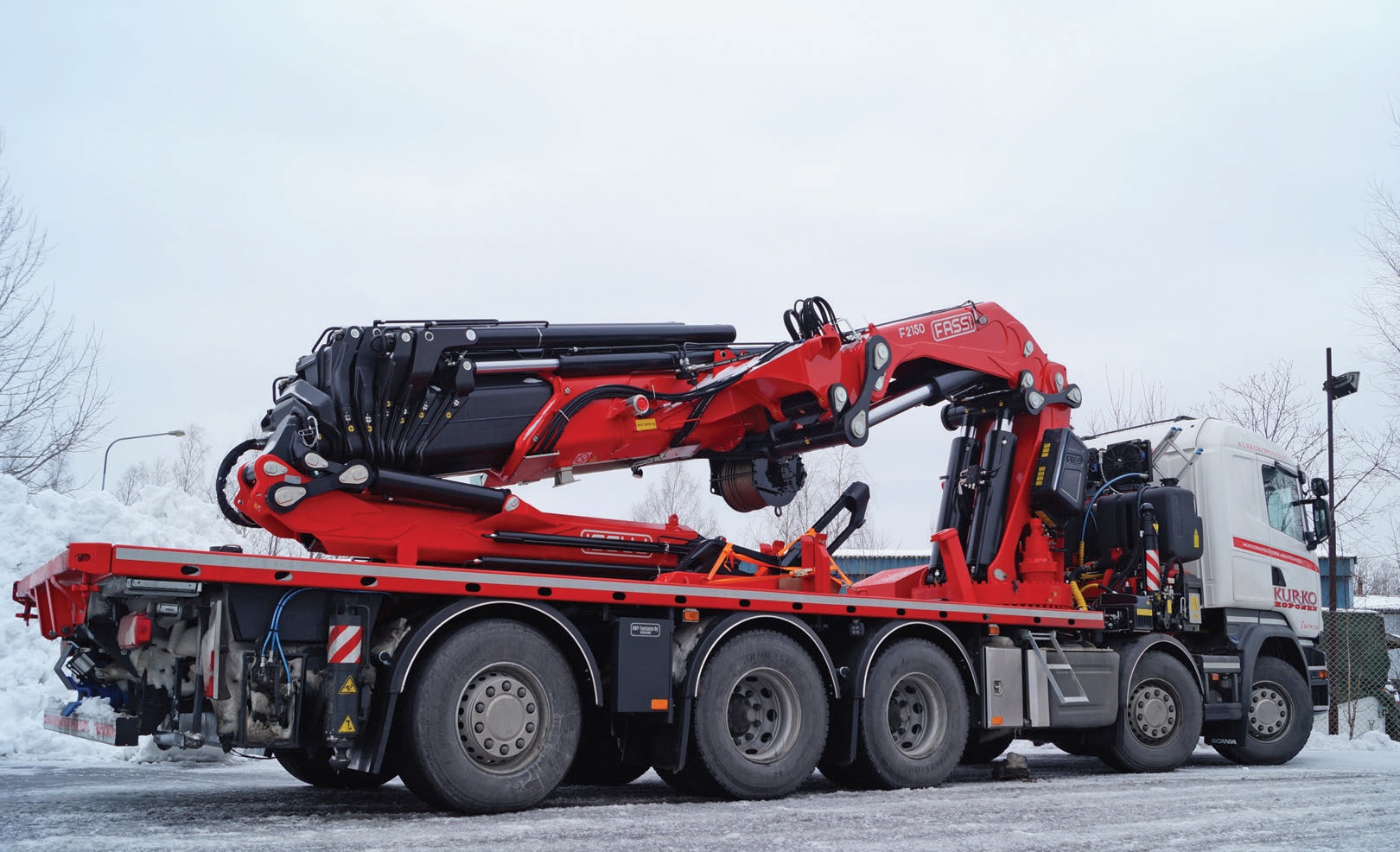 La Fassi F2150RAL ha un jib che permette uno sbraccio di 41,30 metri