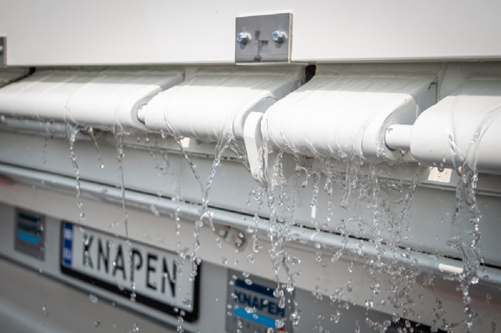 Le soluzioni Knapen Trailers a tenuta stagna sono ideali per il trasporto di rifiuti.
